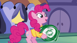 Size: 1280x720 | Tagged: safe, screencap, pinkie pie, pony, spice up your life, outfit catalog, solo