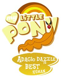 Size: 1399x1753 | Tagged: safe, artist:mit-boy, edit, adagio dazzle, equestria girls, rainbow rocks, best human, logo, logo edit, simple background, tail, transparent background, vector