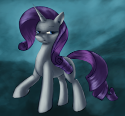 Size: 926x864 | Tagged: safe, artist:warskunk, rarity, pony, unicorn, dark, female, mare, solo