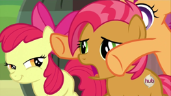 Size: 1280x720 | Tagged: safe, screencap, apple bloom, babs seed, scootaloo, one bad apple, out of context, pure unfiltered evil, rapeface