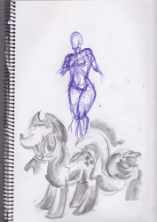 Size: 2480x3507 | Tagged: safe, artist:explonova, applejack, earth pony, pony, female, mare, sketch dump, traditional art