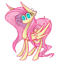 Size: 1080x1080 | Tagged: safe, artist:sirchezee, artist:that-was-weird, fluttershy, pegasus, pony, simple background, solo, transparent background