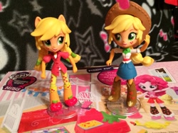 Size: 1024x768 | Tagged: safe, applejack, equestria girls, clothes, doll, equestria girls minis, irl, pajamas, photo, skirt, toy