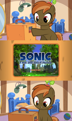 Size: 640x1080 | Tagged: safe, artist:jan, button mash, button's odd game, crossover, meme, obligatory pony, pure unfiltered evil, sonic 06, sonic the hedgehog (series)