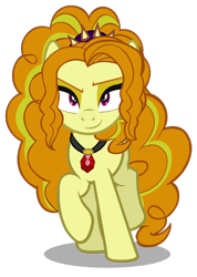 Size: 1024x1435 | Tagged: safe, artist:dragonmaster137, adagio dazzle, pony, equestria girls, rainbow rocks, equestria girls ponified, ponified, simple background, smirk, solo, transparent background, vector