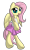 Size: 1800x3000 | Tagged: safe, artist:datapony, fluttershy, pegasus, pony, bipedal, clothes, simple background, skirt, solo, tanktop, transparent background, underhoof