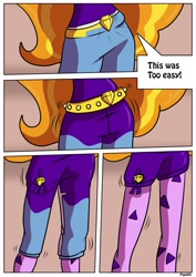 Size: 905x1280 | Tagged: safe, artist:rex-equinox, adagio dazzle, oc, oc only, oc:ced, human, equestria girls, antagonist, comic, female, male, possessed, possession, rule 63, solo, the dazzlings, transformation, transformation sequence, transgender transformation