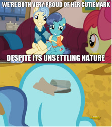 Size: 908x1024 | Tagged: safe, edit, edited screencap, screencap, petunia paleo, the fault in our cutie marks, caption, everything is ruined, exploitable meme, meme, petunia paleo's unsettling cutie mark, pure unfiltered evil, spilled milk