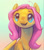 Size: 884x1000 | Tagged: safe, artist:incmyk, fluttershy, pegasus, pony, bust, gradient background, looking up, portrait, smiling, solo