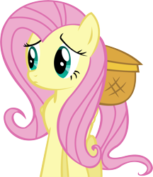 Size: 10424x12057 | Tagged: safe, artist:cyanlightning, fluttershy, pegasus, pony, a bird in the hoof, .svg available, absurd resolution, simple background, solo, transparent background, vector