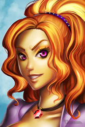 Size: 800x1200 | Tagged: safe, artist:sakuyasworld, adagio dazzle, equestria girls, looking at you, solo