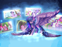 Size: 1280x981 | Tagged: safe, artist:aquagalaxy, derpibooru import, twilight sparkle, twilight sparkle (alicorn), alicorn, pony, female, immortality blues, mare, solo