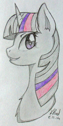 Size: 635x1259 | Tagged: safe, artist:missitofu, derpibooru import, twilight sparkle, solo, traditional art