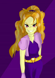 Size: 2480x3507 | Tagged: safe, artist:amazingpuffhair, adagio dazzle, equestria girls, grin, looking at you, solo