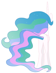 Size: 6170x8000 | Tagged: safe, artist:estories, edit, editor:slayerbvc, princess celestia, alicorn, pony, absurd resolution, accessory-less edit, barehoof, female, mare, missing accessory, plot, simple background, solo, transparent background, vector, vector edit