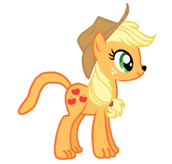 Size: 638x608 | Tagged: safe, applejack, cat, earth pony, pony, female, mare, solo, species swap