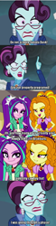 Size: 440x1766 | Tagged: safe, adagio dazzle, aria blaze, braeburn, principal abacus cinch, sonata dusk, equestria girls, friendship games, cinchrage, dragonball z abridged, the dazzlings