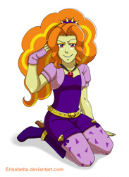 Size: 773x1057 | Tagged: safe, artist:erisabetta, adagio dazzle, equestria girls, signature, solo