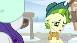 Size: 1280x720 | Tagged: safe, screencap, pistachio, rarity, pony, unicorn, best gift ever