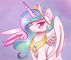 Size: 1700x1425 | Tagged: safe, artist:tuxisthename, princess celestia, alicorn, pony, lidded eyes, praise the sun, solo, spread wings, wings