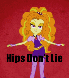 Size: 315x356 | Tagged: safe, edit, edited screencap, screencap, adagio dazzle, equestria girls, rainbow rocks, animated, battle of the bands, bedroom eyes, caption, dancing, hip sway, hips, image macro, looking at you, meme, open mouth, raised eyebrow, rocking, seduction, shakira, singing, smiling, smirk, solo, the dazzlings