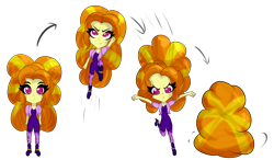 Size: 4500x2623 | Tagged: safe, artist:mit-boy, adagio dazzle, equestria girls, adoragio, chibi, cute, hide, solo