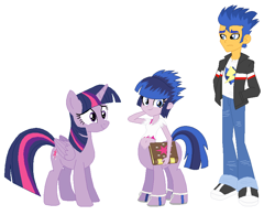 Size: 868x676 | Tagged: safe, artist:unoriginai, derpibooru import, flash sentry, twilight sparkle, twilight sparkle (alicorn), oc, oc:half-light, alicorn, centaur, hybrid, ponytaur, taur, equestria girls, book, brad, clothes, cute, family, female, flashlight, goddamnit unoriginai, human flash sentry x pony twilight, male, offspring, parent:flash sentry, parent:twilight sparkle, parents:flashlight, sandals, shipping, shirt, story included, straight, undershirt