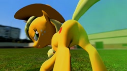 Size: 1920x1080 | Tagged: safe, artist:tacko marceno, applejack, earth pony, pony, 3d, fart, gmod, solo