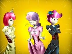 Size: 800x600 | Tagged: safe, artist:starykrow, apple bloom, scootaloo, sweetie belle, cutie mark crusaders, humanized