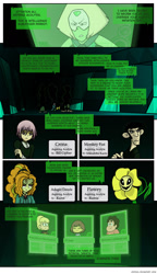 Size: 804x1396 | Tagged: safe, artist:crydius, adagio dazzle, equestria girls, antagonist, bill cipher, crona, crossover, flowey, frisk, gravity falls, kim possible, monkey fist, pacifica northwest, peridot (steven universe), soul eater, soundwave, steven quartz universe, steven universe, transformers, undertale