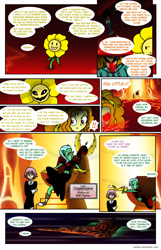 Size: 832x1288 | Tagged: safe, artist:crydius, adagio dazzle, equestria girls, crona, crossover, flowey, lord dominator, soul eater, undertale, wander over yonder