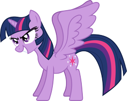 Size: 5430x4325 | Tagged: safe, artist:livehotsun, twilight sparkle, twilight sparkle (alicorn), alicorn, pony, absurd resolution, cute, evil grin, female, grin, mare, pure unfiltered evil, simple background, smiling, solo, spread wings, squee, transparent background, twiabetes, vector, wings