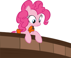 Size: 12314x10164 | Tagged: safe, artist:cyanlightning, pinkie pie, earth pony, pony, ppov, .svg available, absurd resolution, looking down, simple background, solo, transparent background, vector