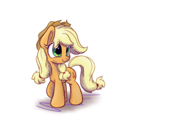 Size: 1280x853 | Tagged: safe, artist:heir-of-rick, applejack, earth pony, pony, daily apple pony, cute, solo, style emulation