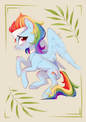 Size: 2894x4093 | Tagged: safe, artist:shore2020, derpibooru import, rainbow dash, pegasus, pony, spoiler:deep tissue memories, crying, deep tissue memories, high res, solo, spa pony rainbow dash