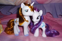 Size: 1100x727 | Tagged: safe, prince blueblood, rarity, female, irl, male, photo, rariblood, shipping, straight, toy