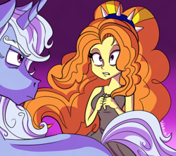 Size: 800x711 | Tagged: safe, artist:wubcakeva, adagio dazzle, star swirl the bearded, equestria girls, rainbow rocks