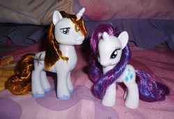 Size: 1100x754 | Tagged: safe, prince blueblood, rarity, female, irl, male, photo, rariblood, shipping, straight, toy