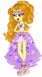 Size: 334x612 | Tagged: safe, artist:gihhbloonde, adagio dazzle, equestria girls, rainbow rocks, base used, clothes, dress, gala dress, high heels, shoes, solo