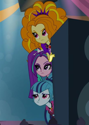 Size: 434x608 | Tagged: safe, adagio dazzle, aria blaze, sonata dusk, equestria girls, rainbow rocks, image macro, meme, speakers, the dazzlings