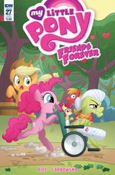 Size: 1054x1600 | Tagged: safe, artist:agnesgarbowska, idw, apple bloom, applejack, big macintosh, granny smith, pinkie pie, earth pony, pony, spoiler:comicff27, comic, male, stallion, wheelchair