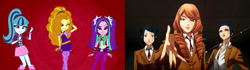 Size: 1298x365 | Tagged: safe, adagio dazzle, aria blaze, sonata dusk, equestria girls, comparison, kate takenomiya, mitsuko yokoyama, prison school, risa bettou, the dazzlings