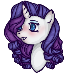 Size: 656x729 | Tagged: safe, artist:strassenlaterne, rarity, pony, unicorn, bust, female, mare, open mouth, rarara, simple background, solo, teeth, white background