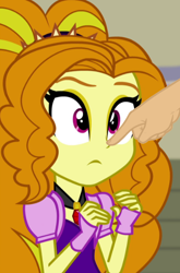 Size: 358x543 | Tagged: safe, edit, adagio dazzle, equestria girls, rainbow rocks, boop, boop edit, cropped, finger, hand