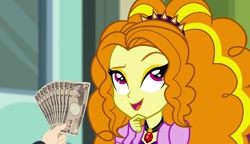 Size: 1238x714 | Tagged: safe, edit, edited screencap, screencap, adagio dazzle, equestria girls, rainbow rocks, exploitable meme, fistful of yen, meme