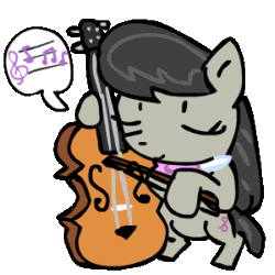 Size: 300x300 | Tagged: safe, artist:caitsith511, octavia melody, earth pony, pony, animated, cello, frame by frame, making music, music notes, musical instrument