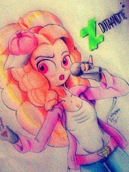 Size: 960x1280 | Tagged: safe, artist:dotaandme, adagio dazzle, equestria girls, solo, traditional art