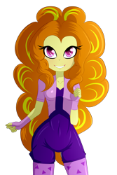 Size: 2000x3000 | Tagged: safe, artist:backgrounduser, adagio dazzle, equestria girls, belly button, clothes, fingerless gloves, gloves, simple background, smiling, solo, transparent background