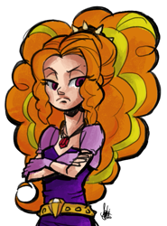 Size: 555x750 | Tagged: safe, artist:theartrix, adagio dazzle, equestria girls, simple background, solo, transparent background