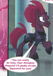 Size: 672x969 | Tagged: safe, storm king, tempest shadow, my little pony: the movie, cropped, magazine, offscreen character, pure unfiltered evil, solo